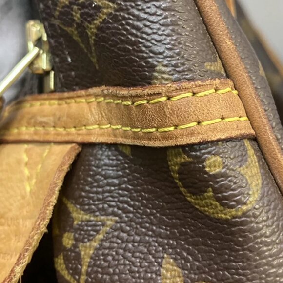 LOUIS VUITTON Montorgueil PM Shoulder Bag Monogram Leather Brown - Picture 9 of 14